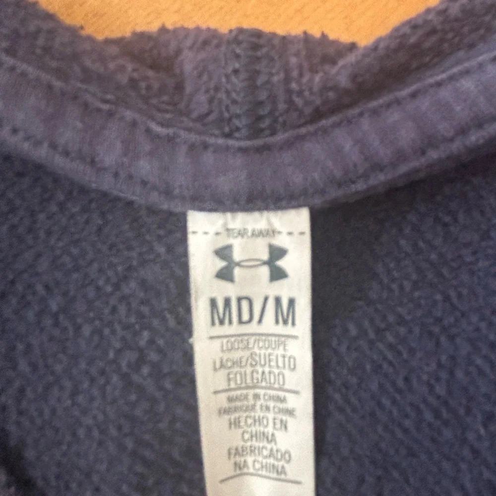 Women's Under Armour Navy Hoodie | Size Medium - Picture 4 of 6